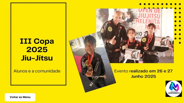 Alunos premiados na III Copa de Jiu-Jitsu de 2025