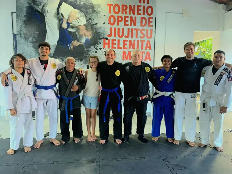 Atletas do III Torneio Open de Jiu-Jitsu Helenita Mota